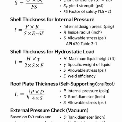 API 620 Formula